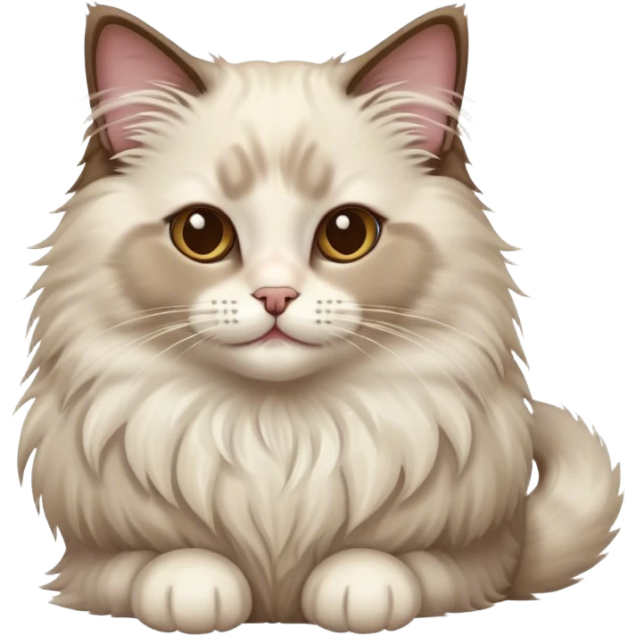Ragdoll cat purring emoji