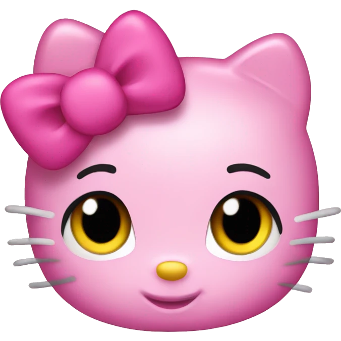 Pink hello Kitty emoji