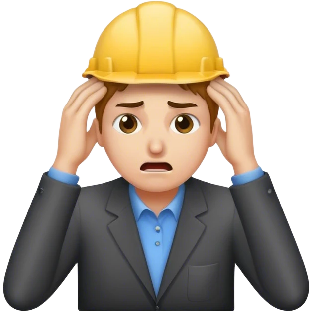 software engineer banging head for critical issue emoji