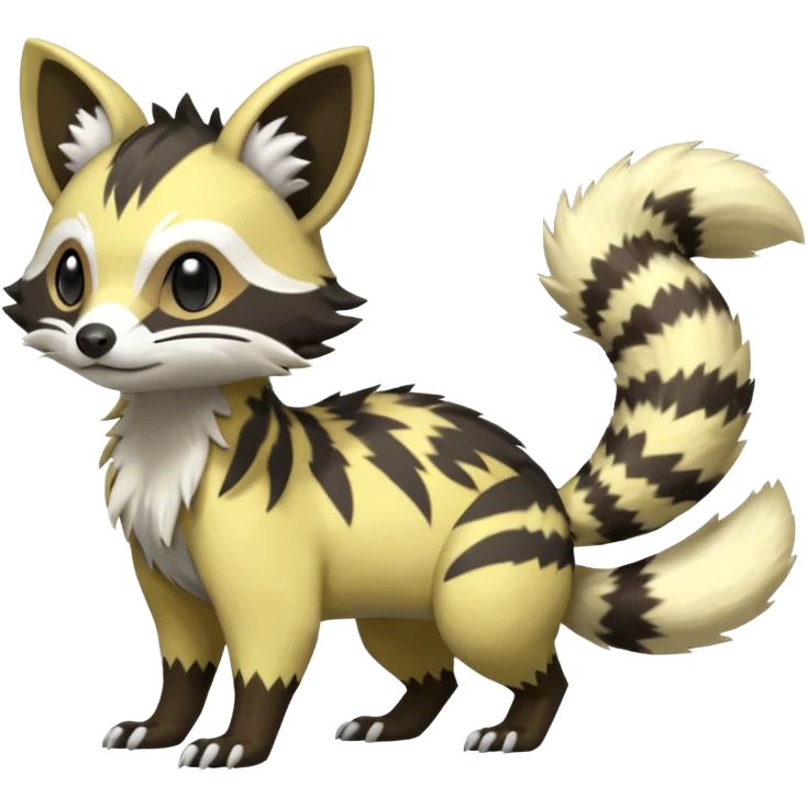 Civet-Electrike-Manectric-Genet-Furret-Fakemon-Pokémon-fusion-creature  emoji