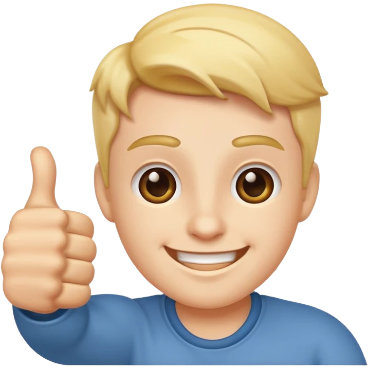 thumbs up, cheerful emoji
