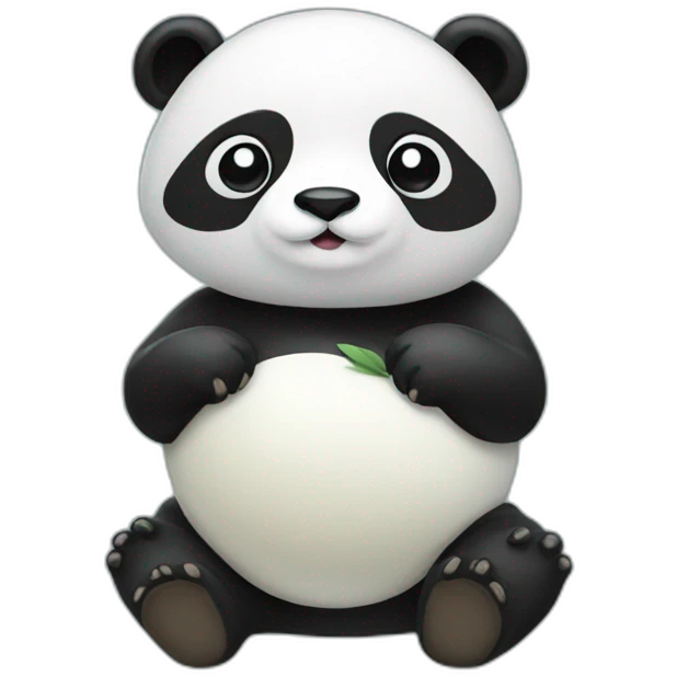 Panda pearl emoji