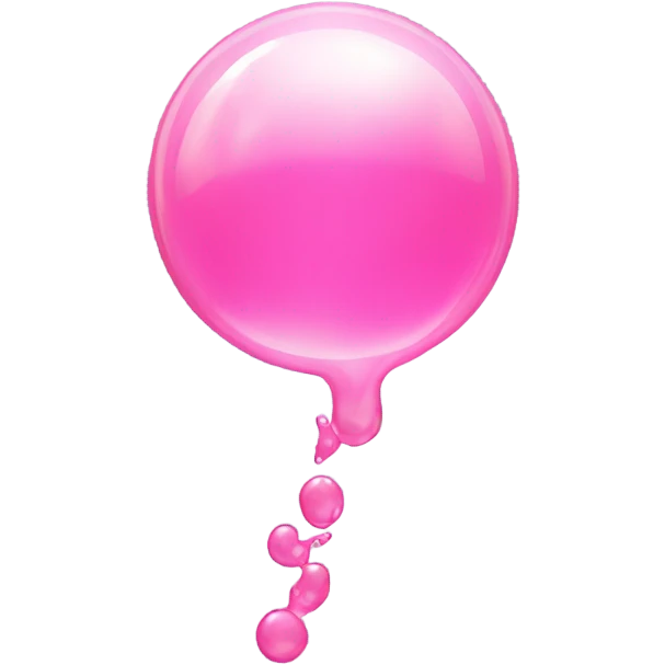 Bubble gum emoji