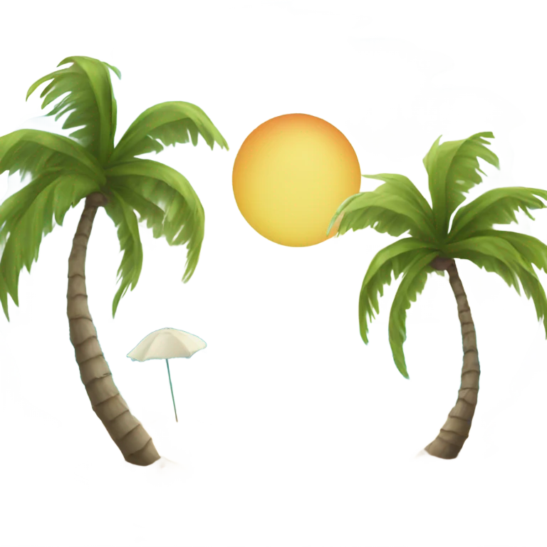 Florida beach emoji