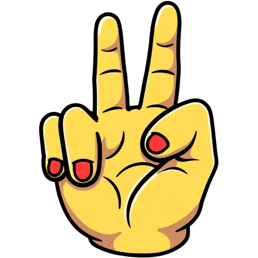 Middle finger with face emoji