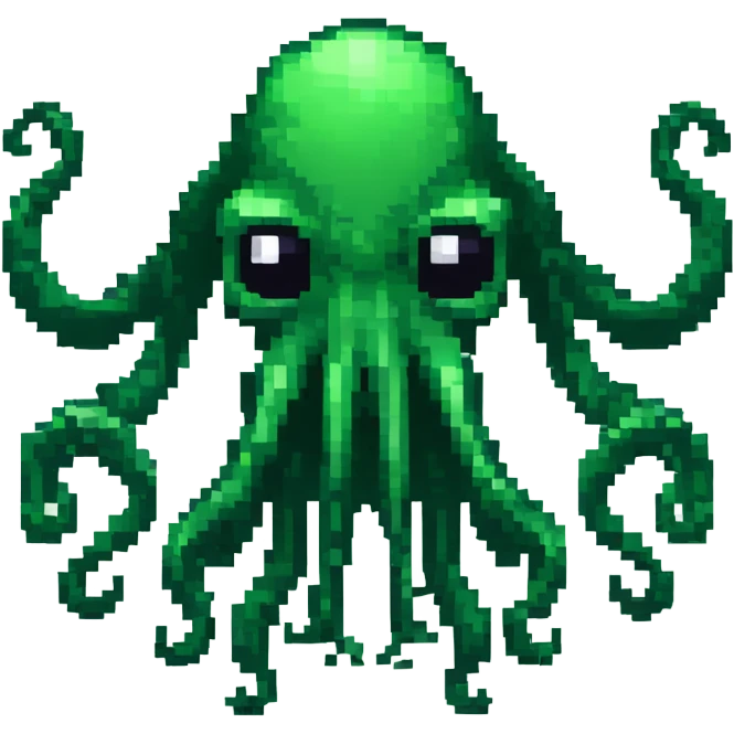 Cthulhu pixel 8bits emoji