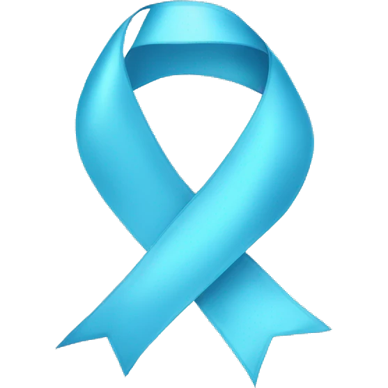 light blue ribbon emoji