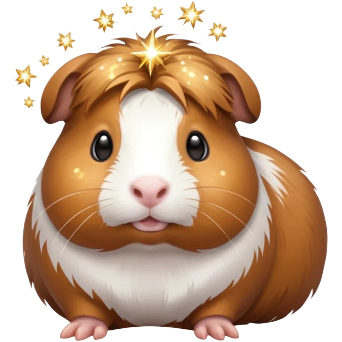 guinea pig with sparkles emoji emoji