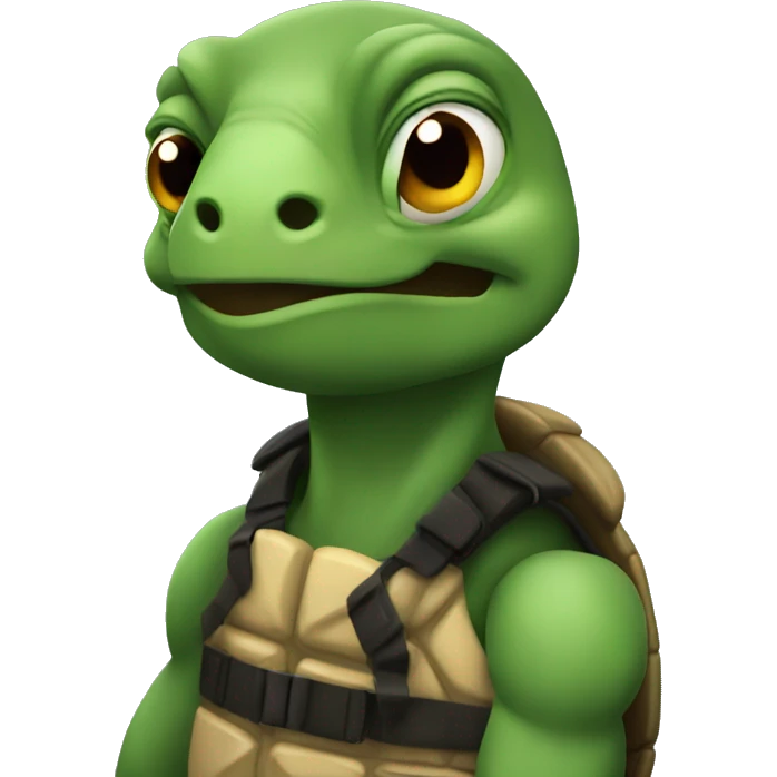 Turtle as criminal emoji