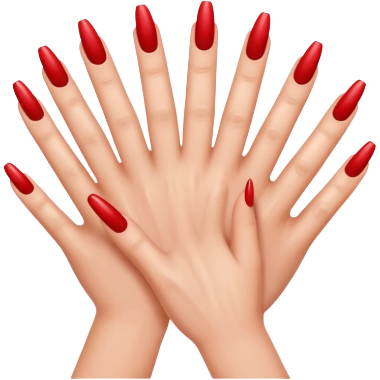 An emoji that has false nails emoji