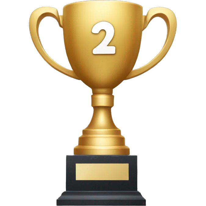 Trophy with "23/24" on it emoji