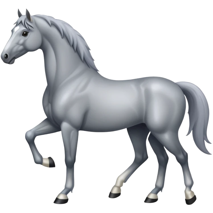 Dapple-grey horse emoji