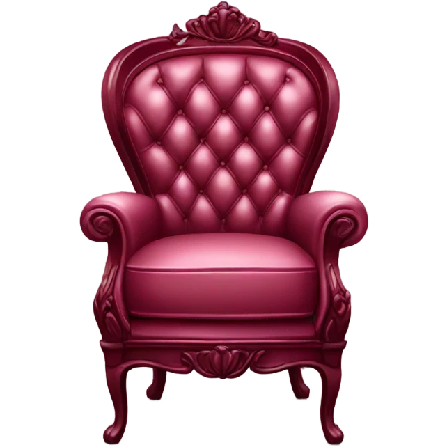 burgundy luxury chair emoji