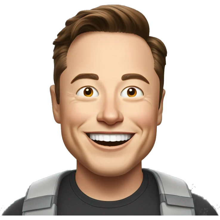 Elon Musk happy emoji