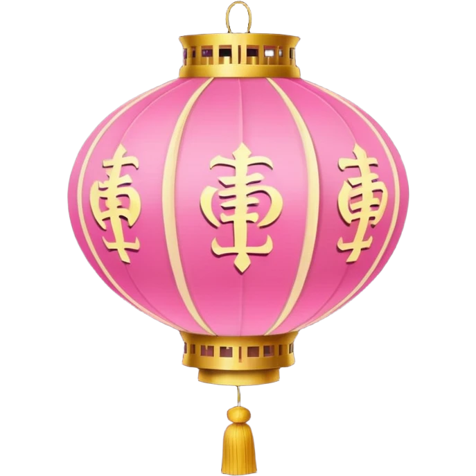 pink ornamented chinese lantern emoji