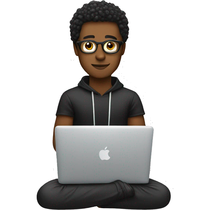 Music producer with a macbook  emoji