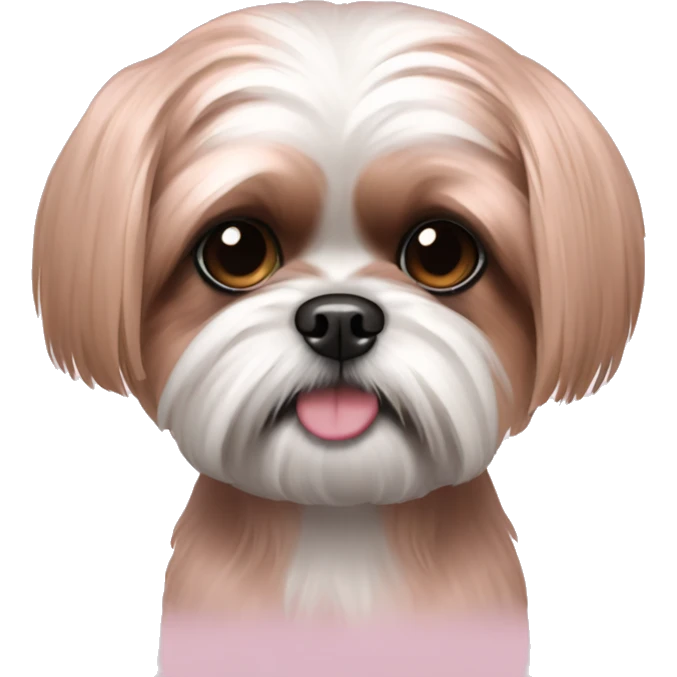 Pink shih tzu emoji