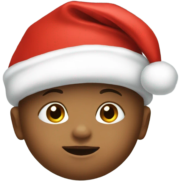 Baby with Santa hat emoji