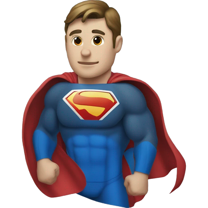 Superman symbol made with the letter d emoji