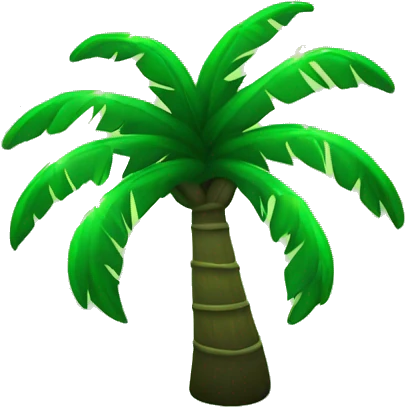 Green Palm whit lights  emoji