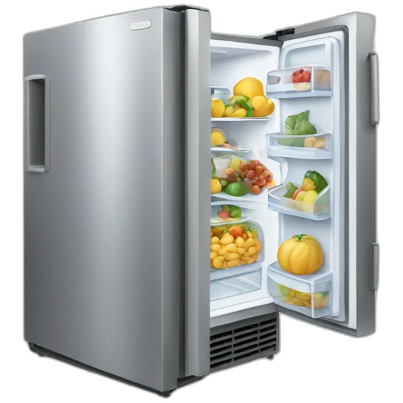 Frigo ouvert vide emoji