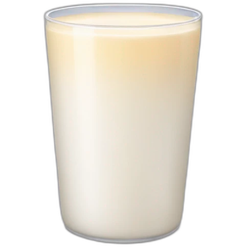 vaso de leche emoji