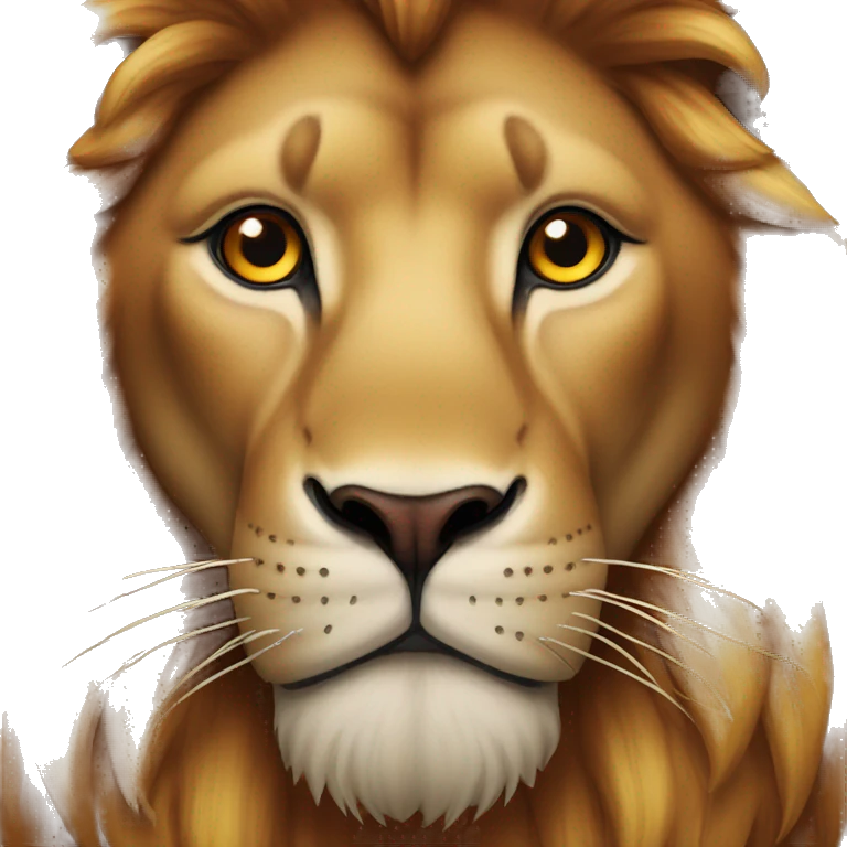 Lion enragé rouge emoji