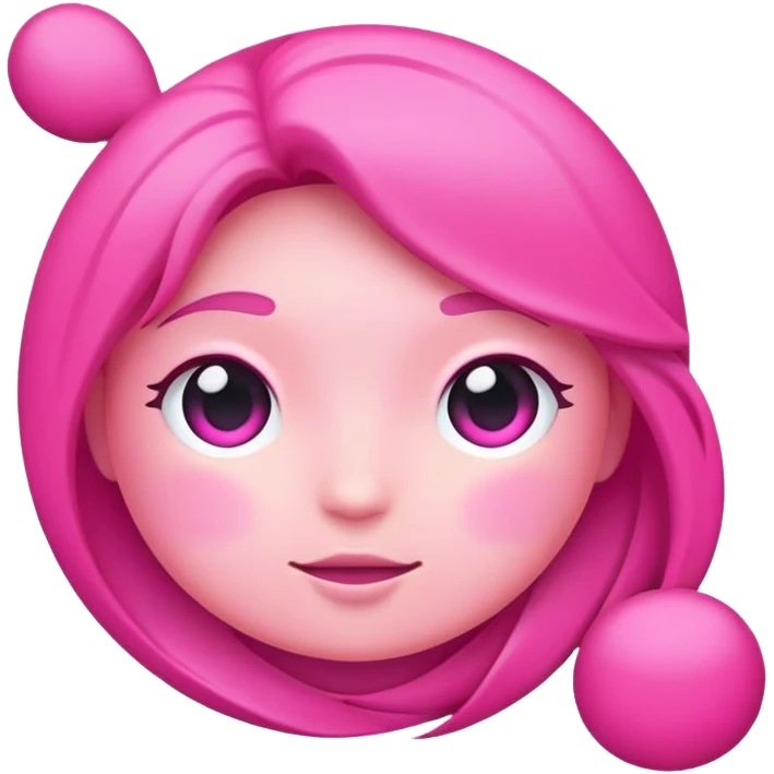 Pink  emoji
