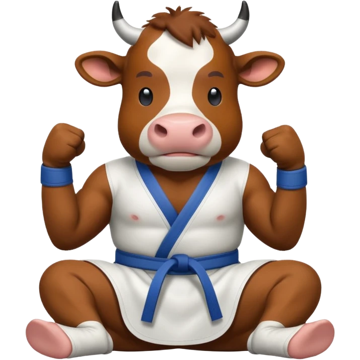 Cow jiu jitsu emoji