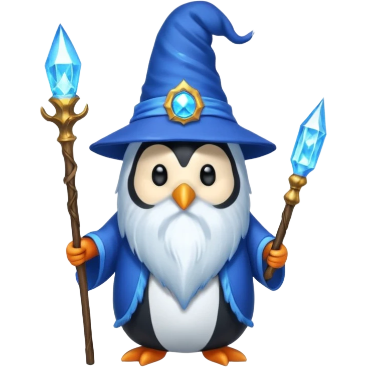 Penguin Wizard emoji