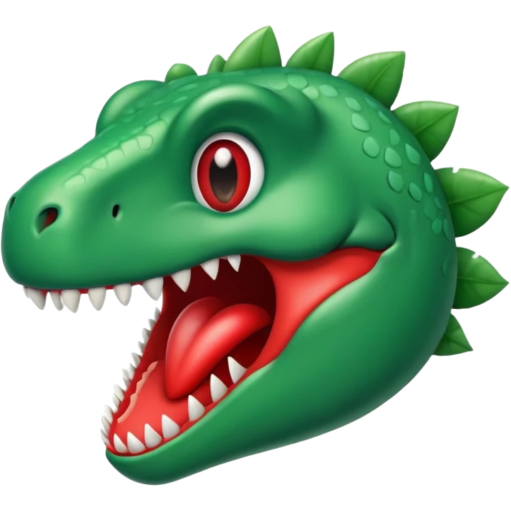 Tiranosaurio con un corazón enamorado  emoji