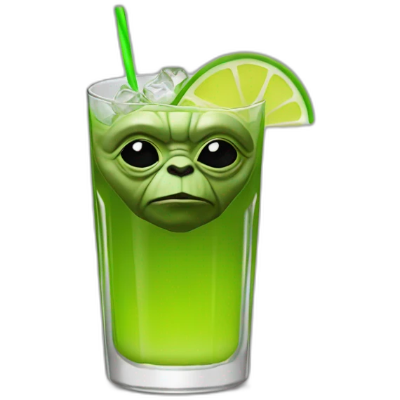 Yoda cocktail emoji