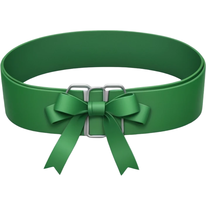 Green karate belt emoji
