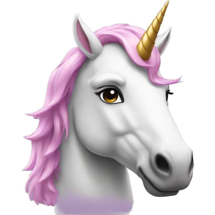 serious unicorn emoji