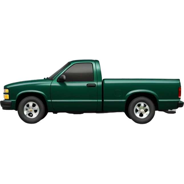 dark green chevrolet s10 emoji