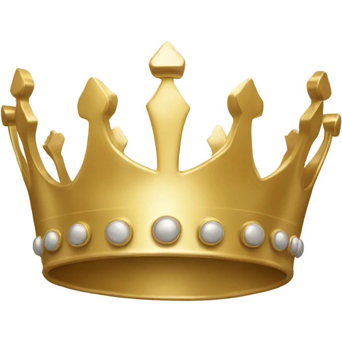 gold simple crown emoji