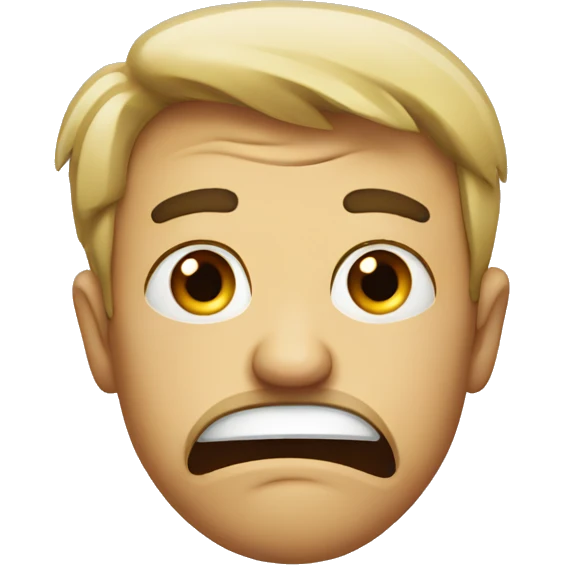 disgusted face emoji