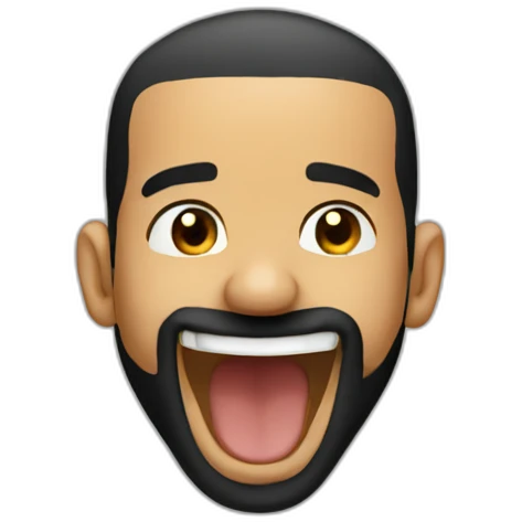 Drake pooping happy emoji