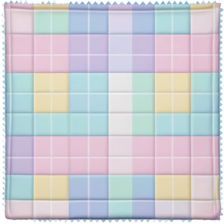 Checkered pastel plaid squares thin blanket  emoji