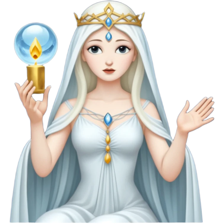 The hight Priestess Tarot card emoji