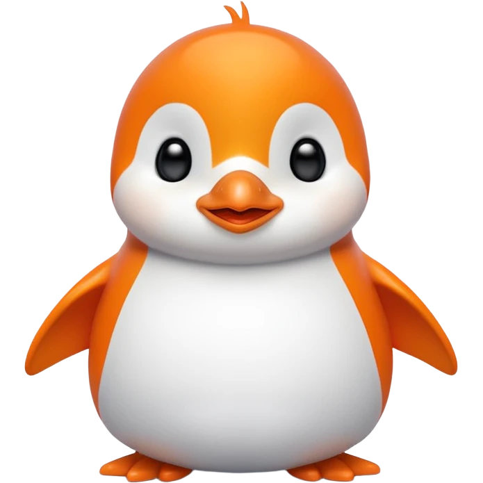 Colorful Words that spell 'Bind is Life!!!', in bright orange, and on top of the words a winking little white happy penguin emoji