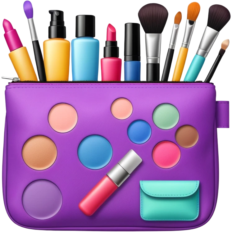 Bolsa con maquillaje  emoji