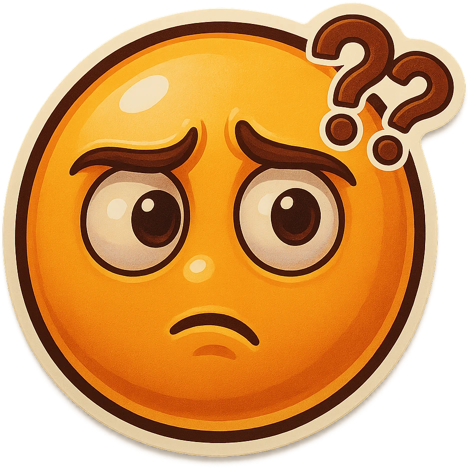 confusion in the face  emoji
