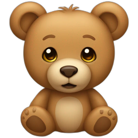 Light brown teddy bear emoji