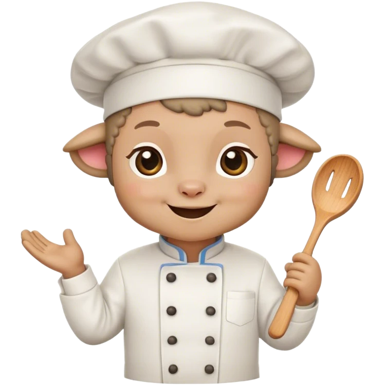 lamb as a cook emoji
