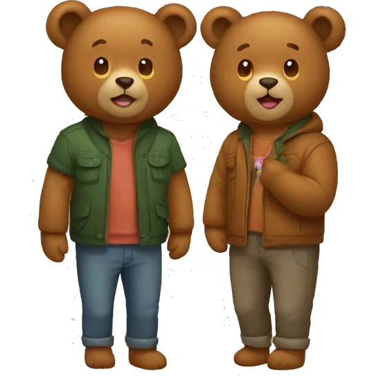 Pareja de Osos 🐻  emoji