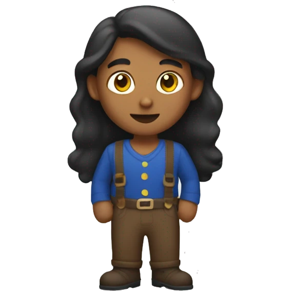 Brown person in Santa’s work shop emoji