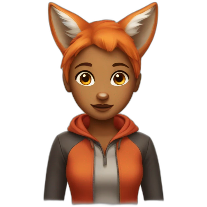 red fox girl emoji