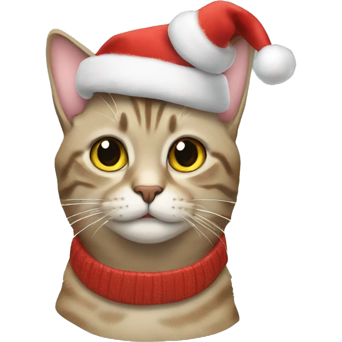 Cat Christmas  emoji
