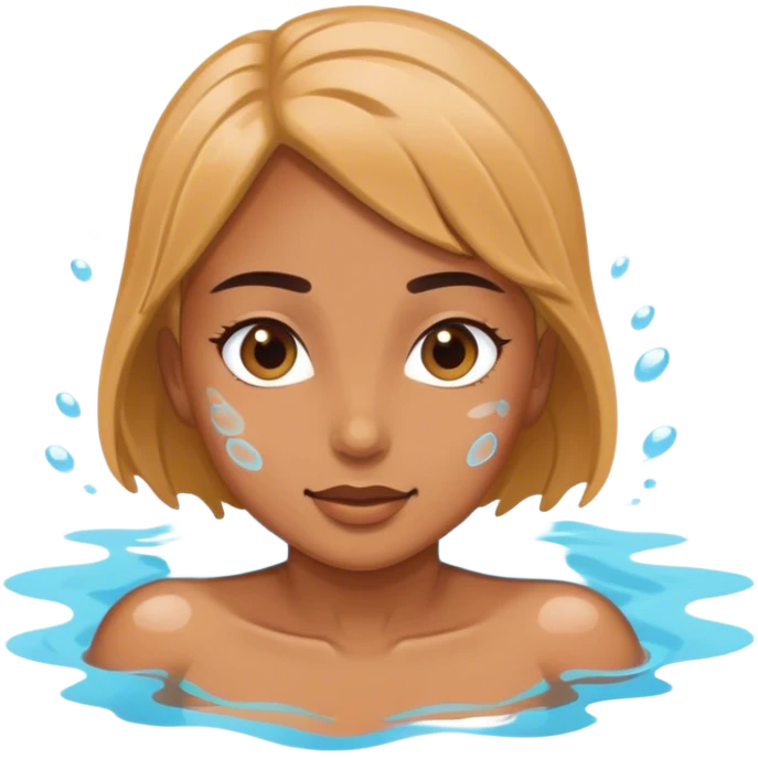 A swimming girl emoji